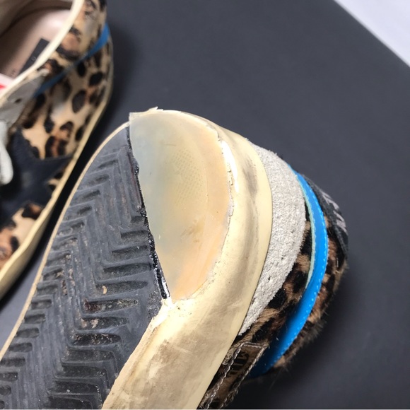 Golden Goose Mid Star Leopard Print Sneakers - Picture 12 of 15